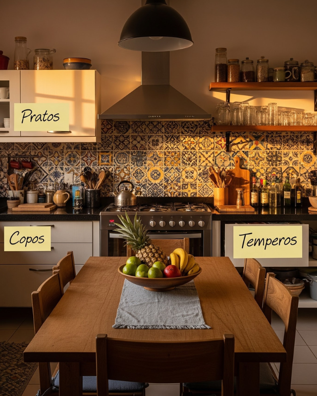 organizar a cozinha