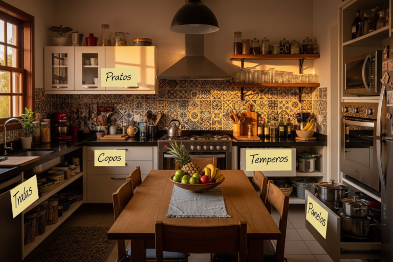 organizar a cozinha