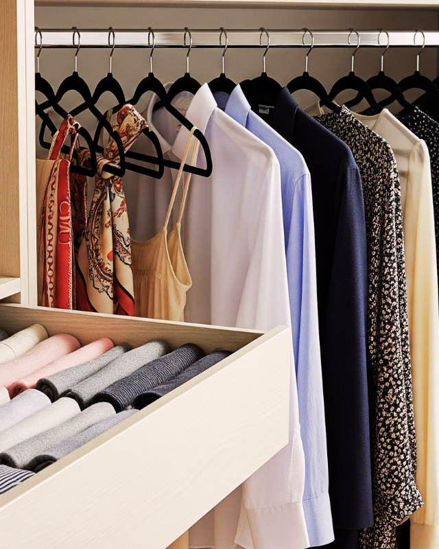 organizar o guarda-roupa